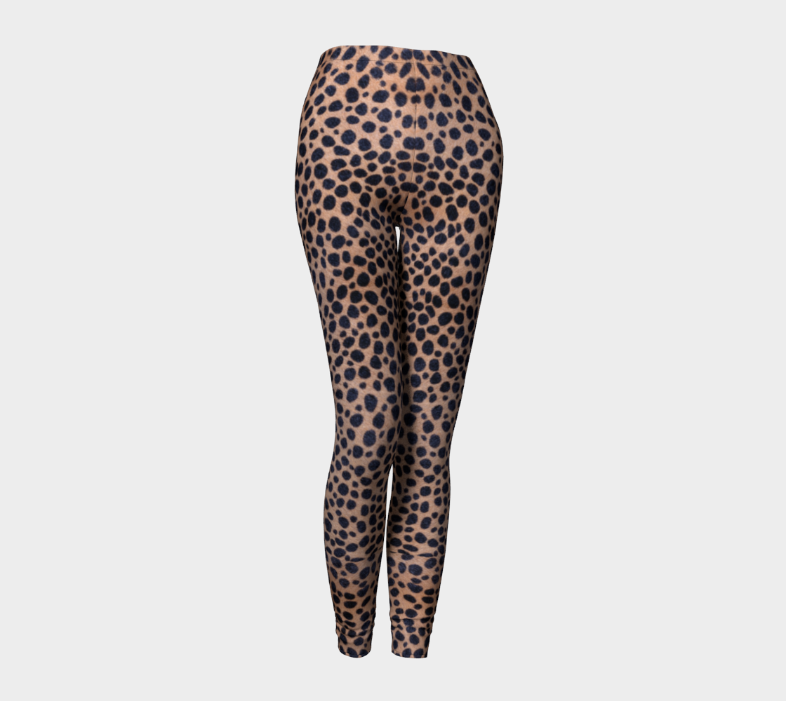 Ocelot Skin Print Compression Leggings