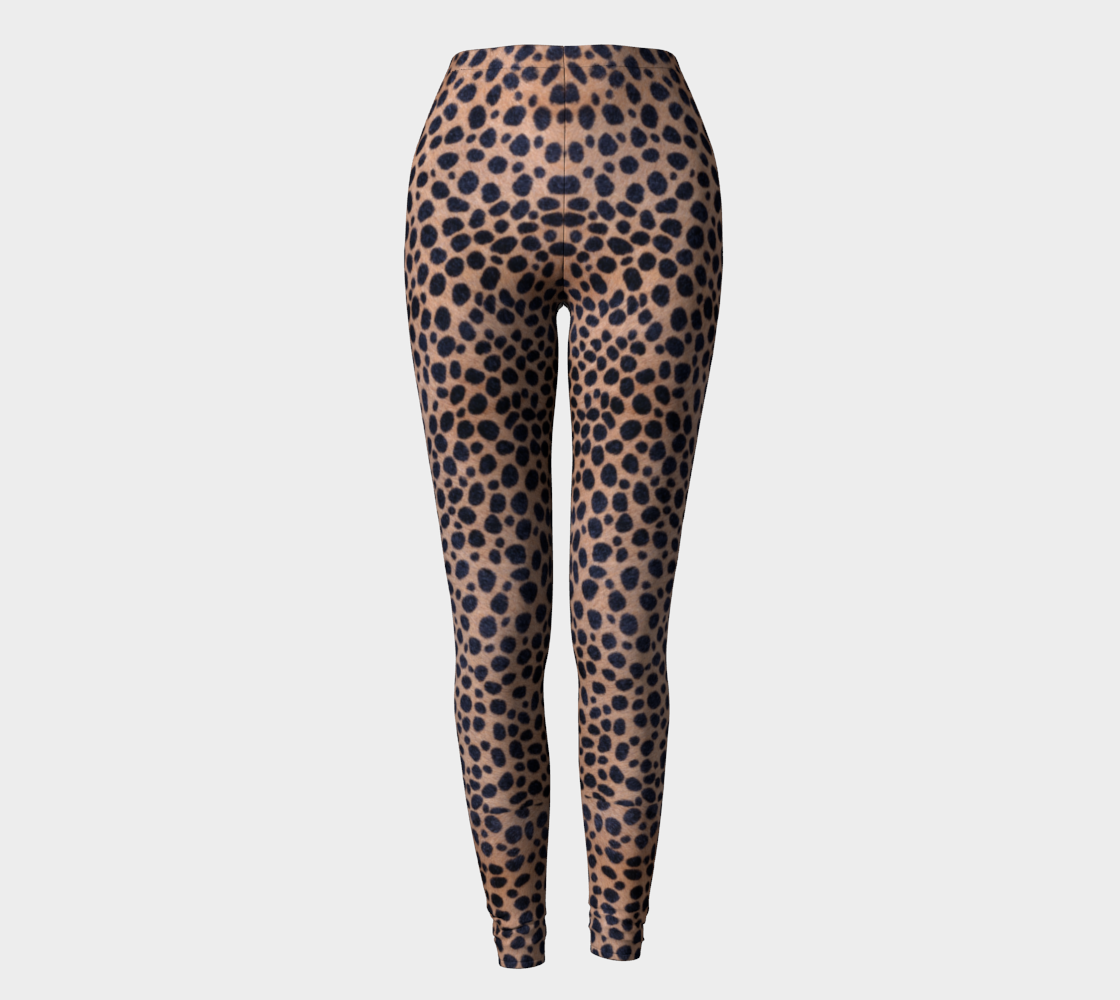 Ocelot Skin Print Compression Leggings