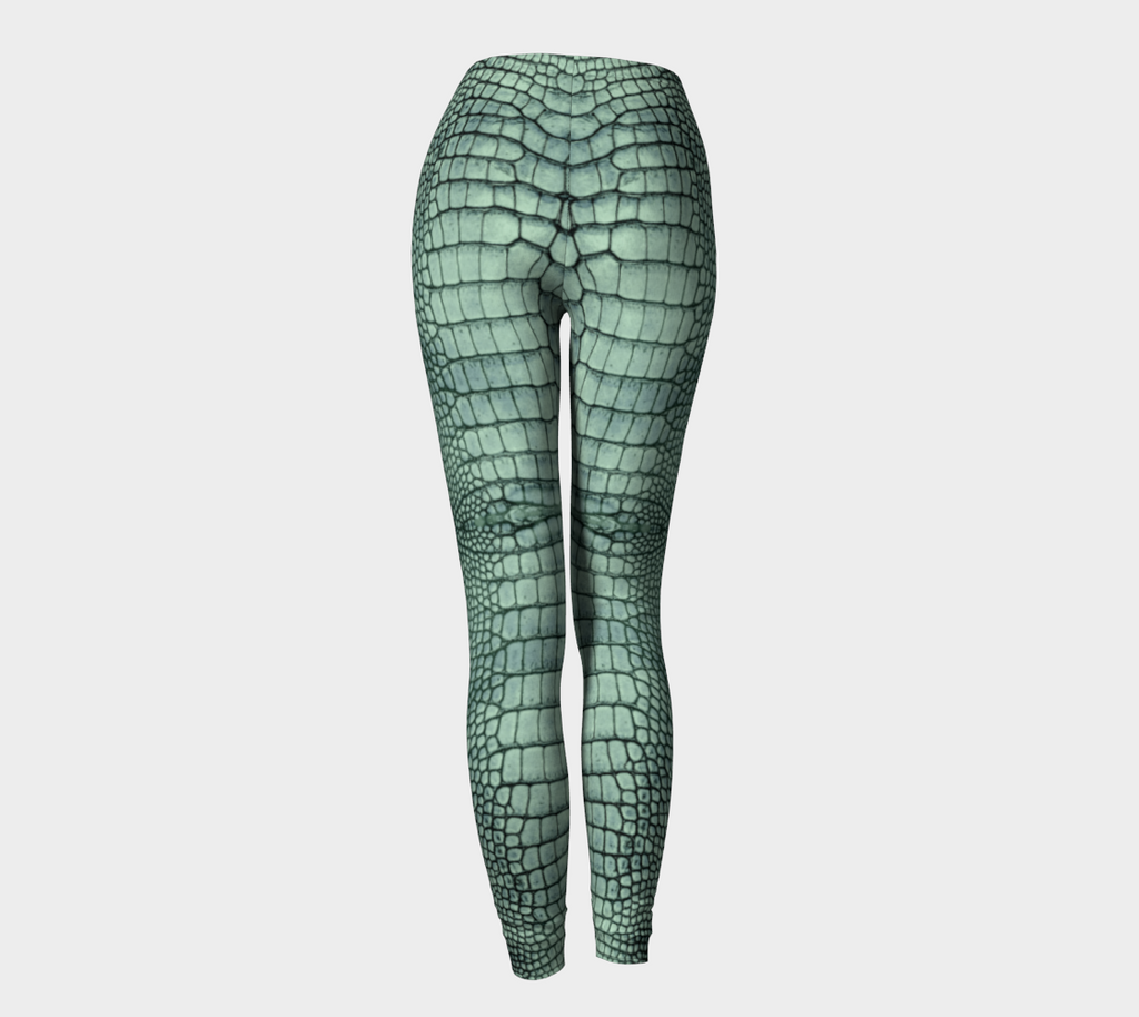 Mint Dragon Crocodile Lizard Scales Leggings