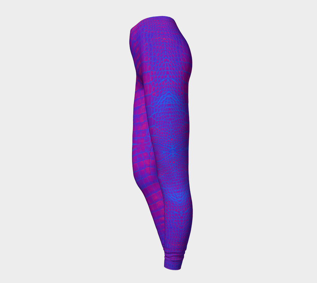 Violet Dragon Crocodile Lizard Scales Leggings