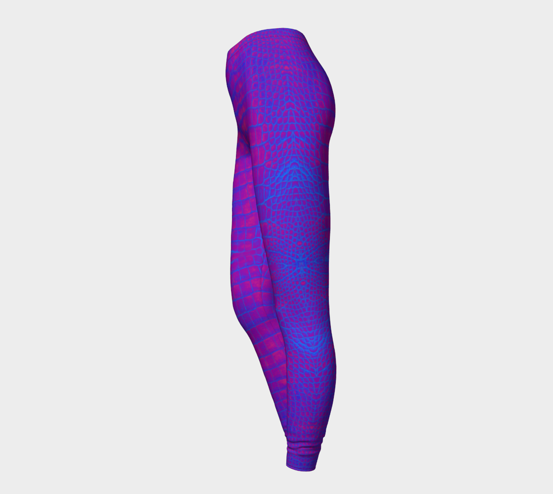 Violet Dragon Crocodile Lizard Scales Leggings