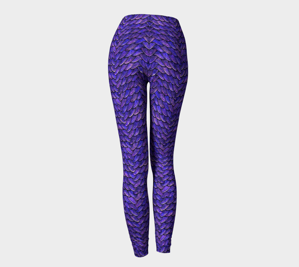 Mother of Dragons Purple Violet Scales Leggings