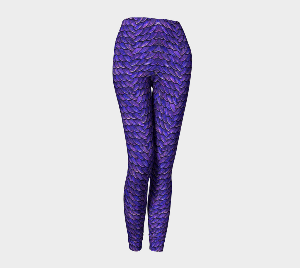 Mother of Dragons Purple Violet Scales Leggings