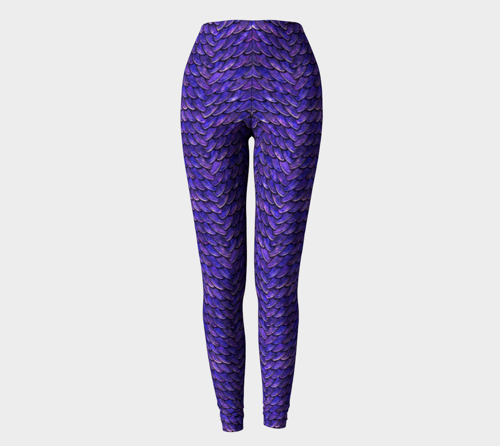 Mother of Dragons Purple Violet Scales Leggings