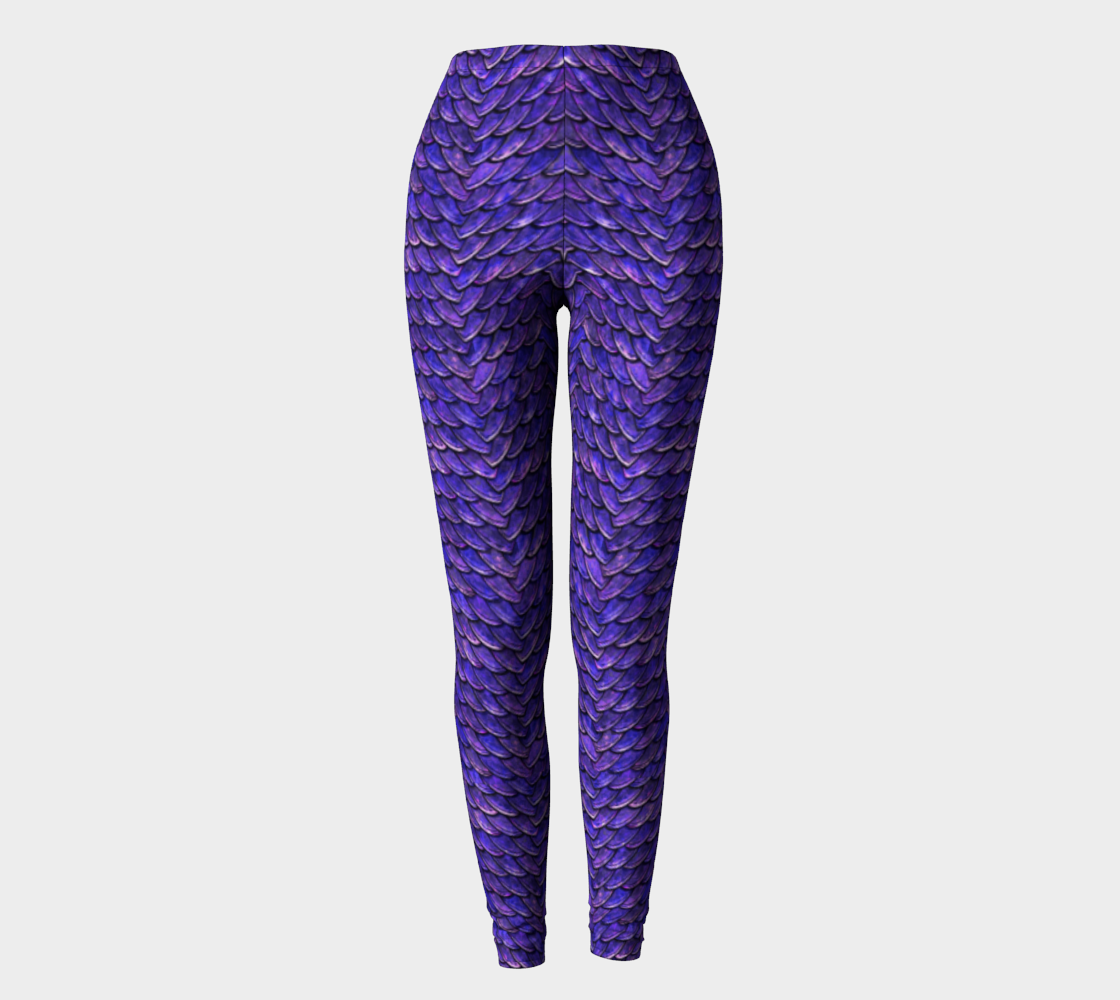 Mother of Dragons Purple Violet Scales Leggings