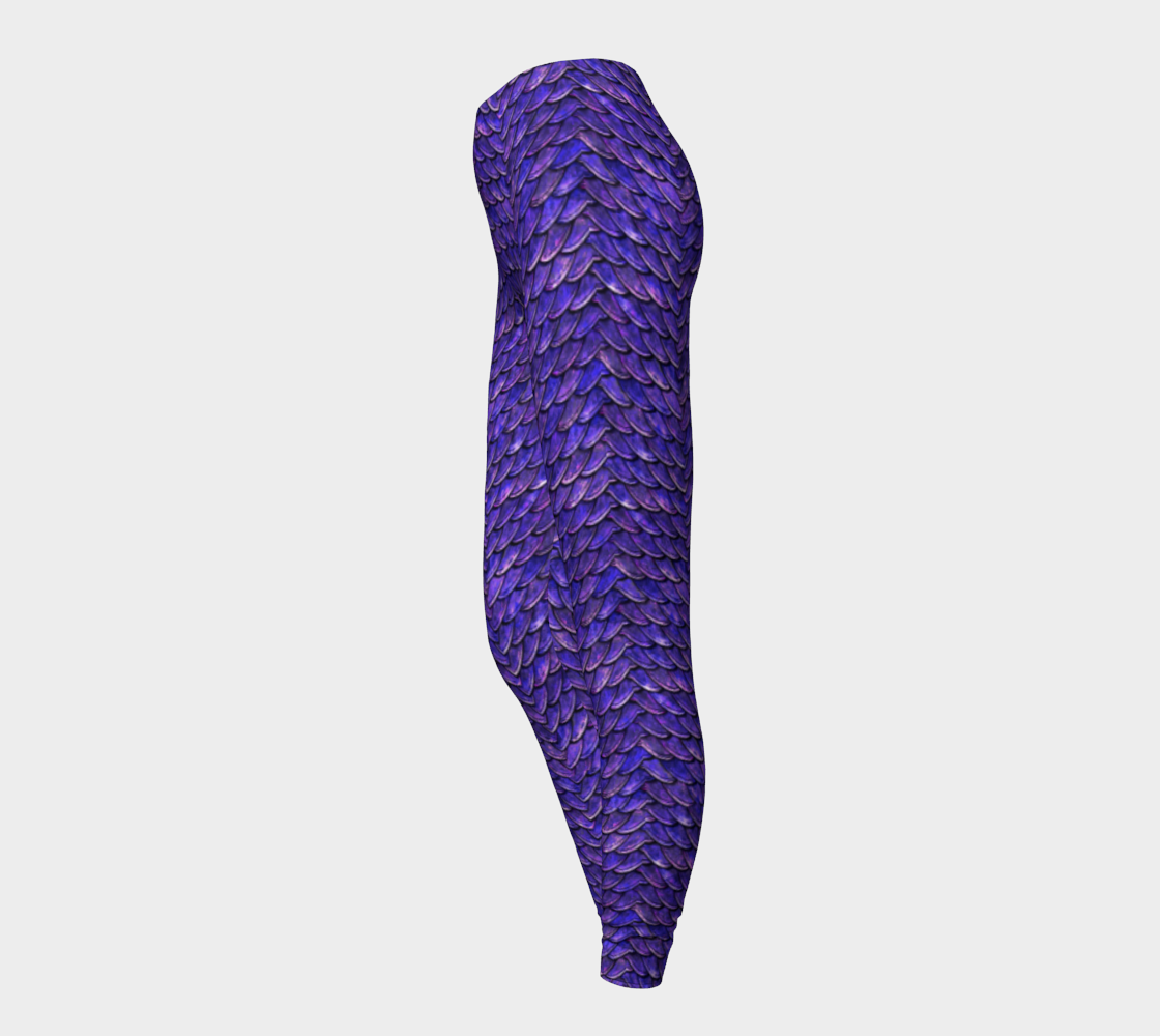 Mother of Dragons Purple Violet Scales Leggings