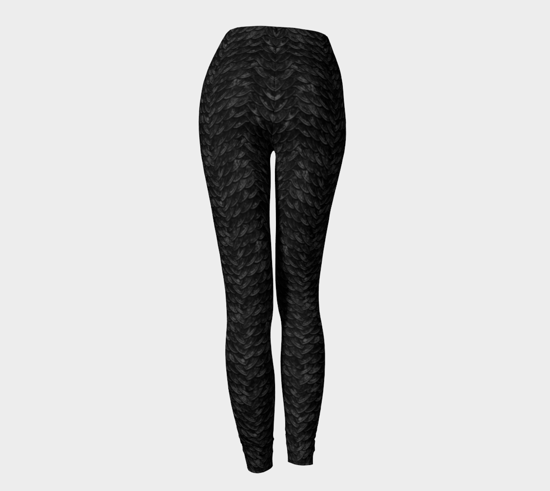 Mother of Dragons Black Scales Leggings