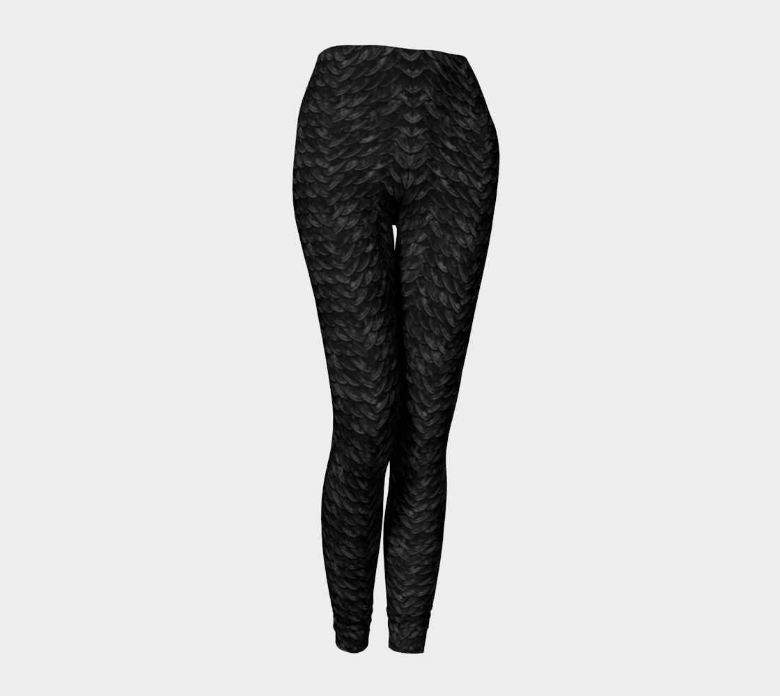 Mother of Dragons Black Scales Leggings