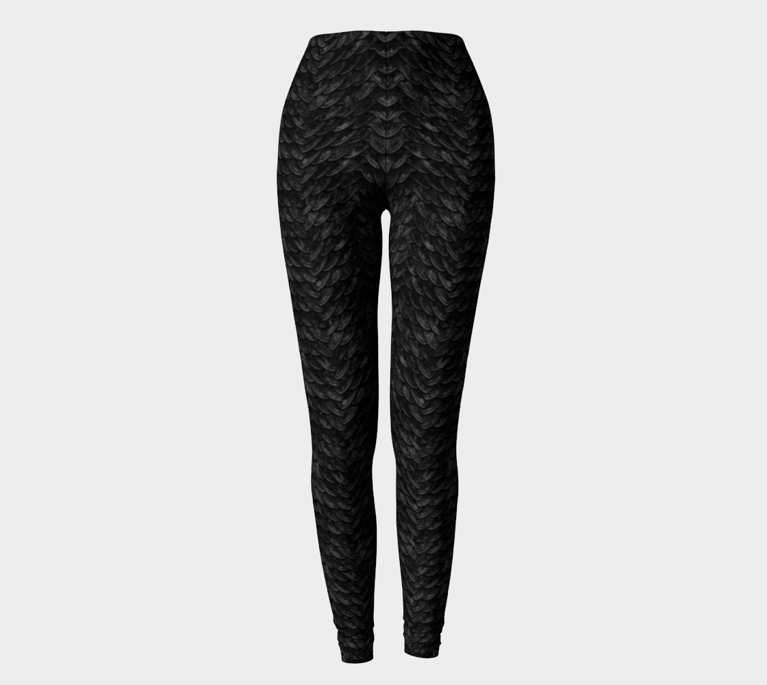 Mother of Dragons Black Scales Leggings