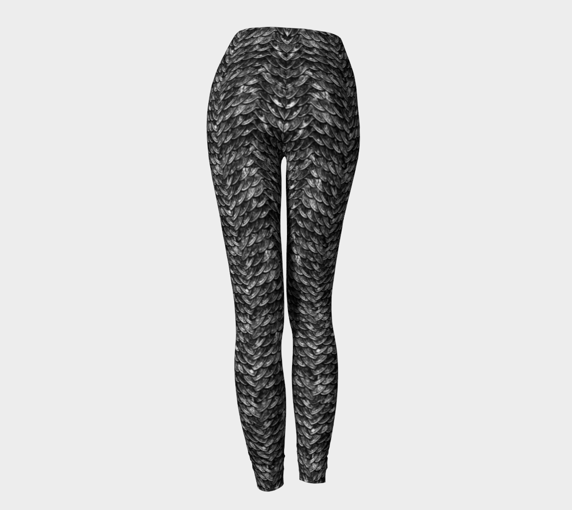 Mother of Dragons Dark Grey Scales Leggings