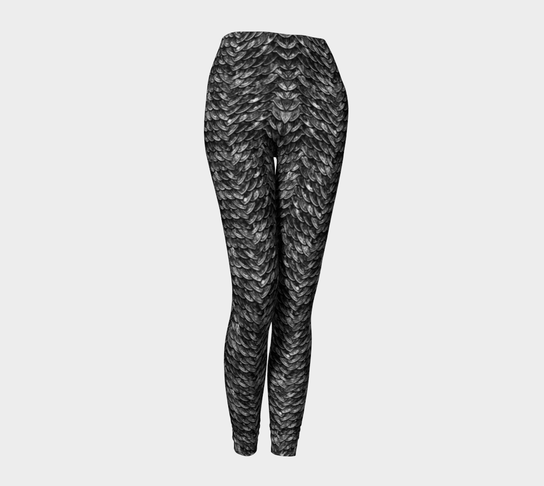 Mother of Dragons Dark Grey Scales Leggings