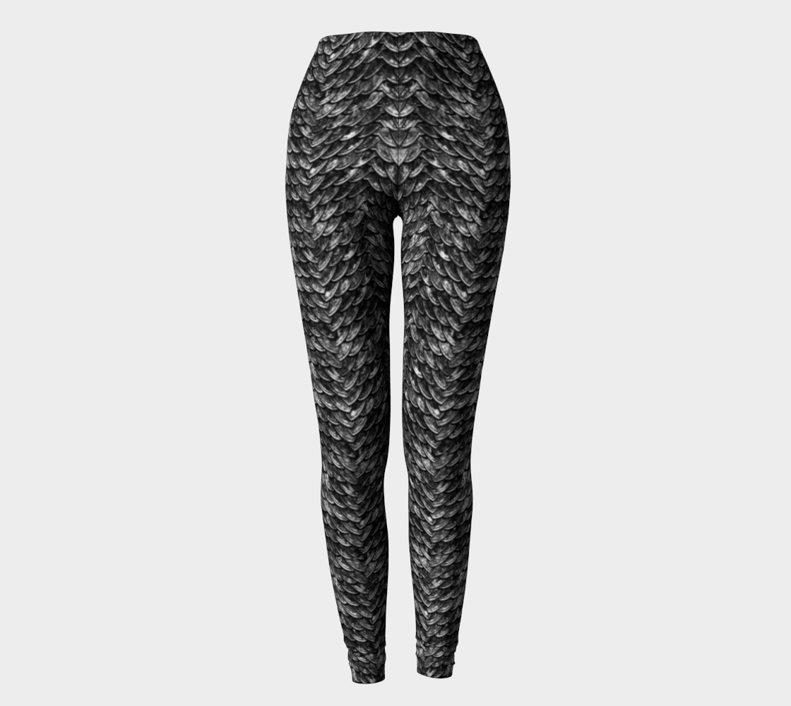 Mother of Dragons Dark Grey Scales Leggings