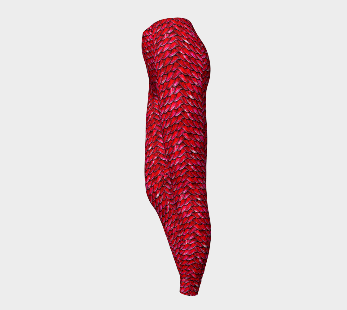 Mother of Dragons Bright Red Scales Leggings