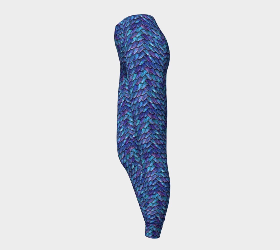 Mother of Dragons Blue Scales Leggings