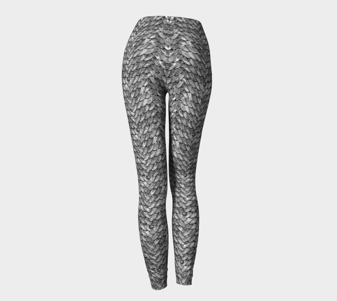 Mother of Dragons Lt Grey Scales Leggings