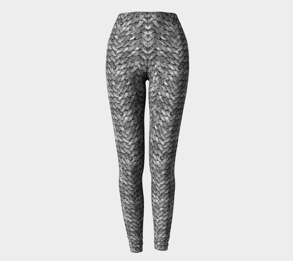 Mother of Dragons Lt Grey Scales Leggings