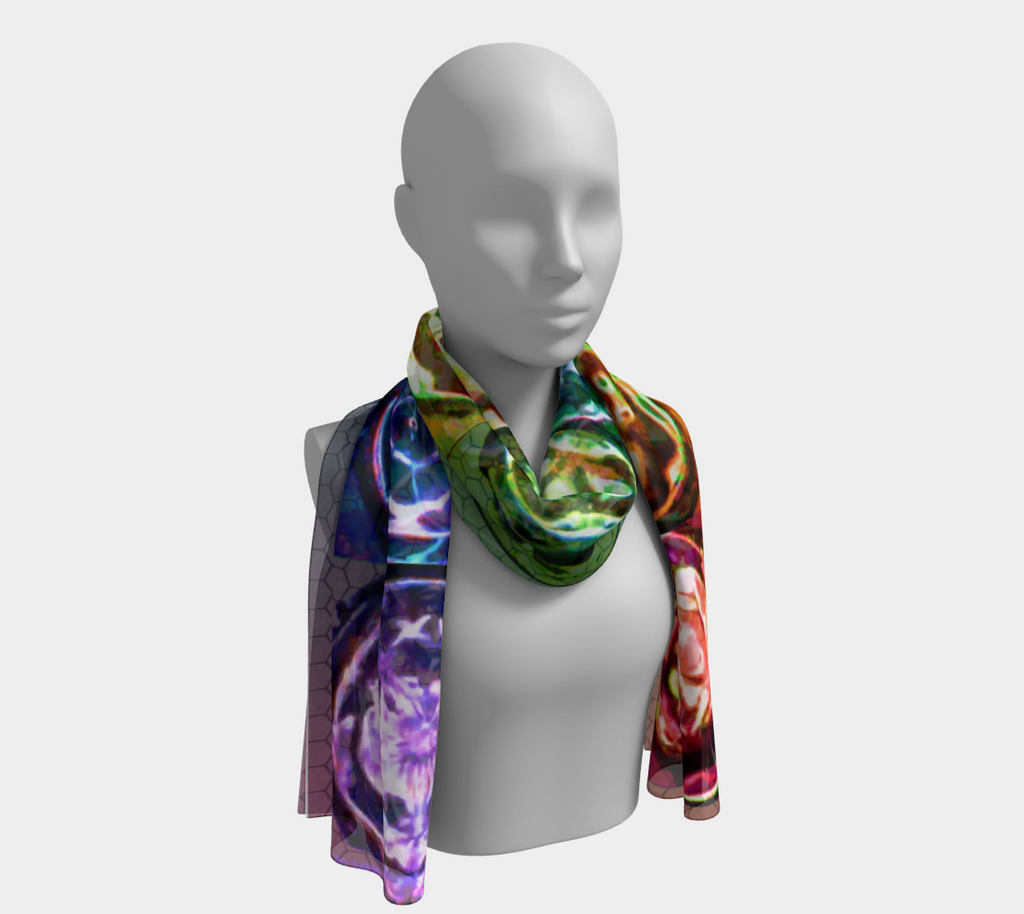 Cymatic Chakra Silk Scarf 3b