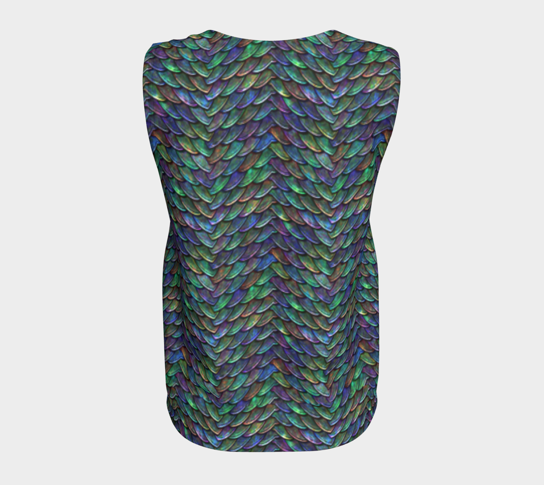 Mother of Dragons 2 Rainbow Scales Loose Tank Top