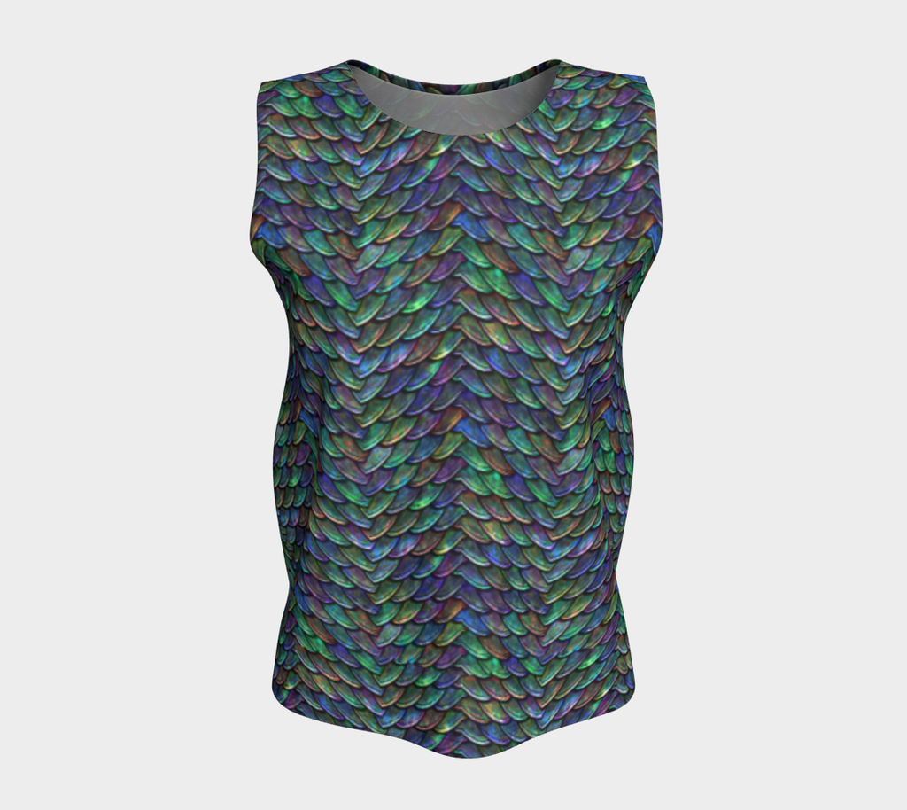 Mother of Dragons 2 Rainbow Scales Loose Tank Top