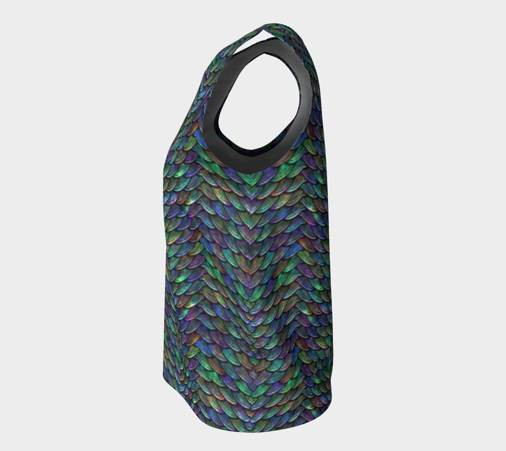 Mother of Dragons 2 Rainbow Scales Loose Tank Top