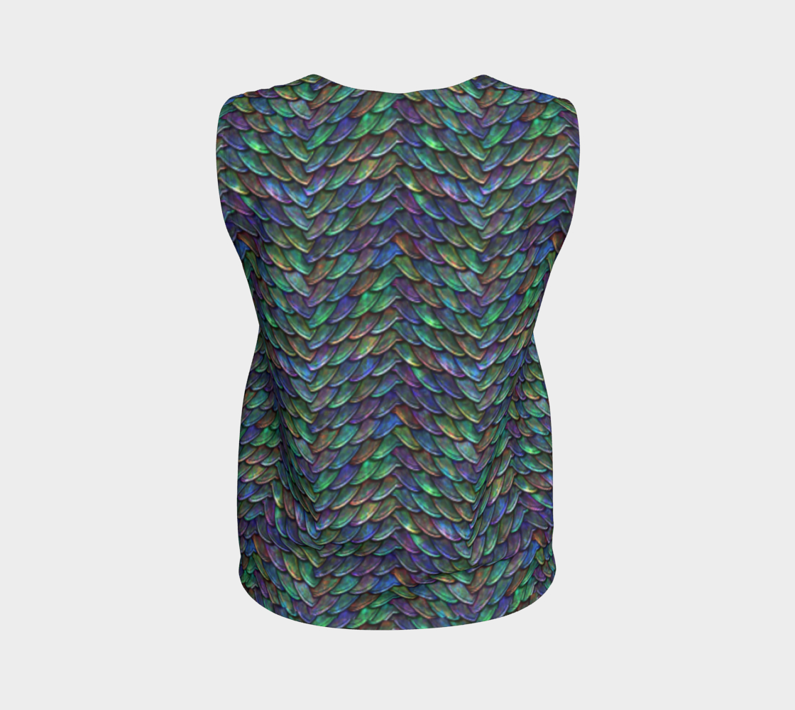 Mother of Dragons 2 Rainbow Scales Loose Tank Top