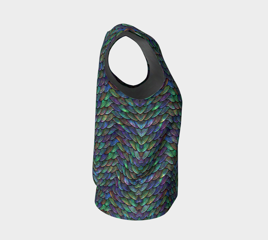Mother of Dragons 2 Rainbow Scales Loose Tank Top