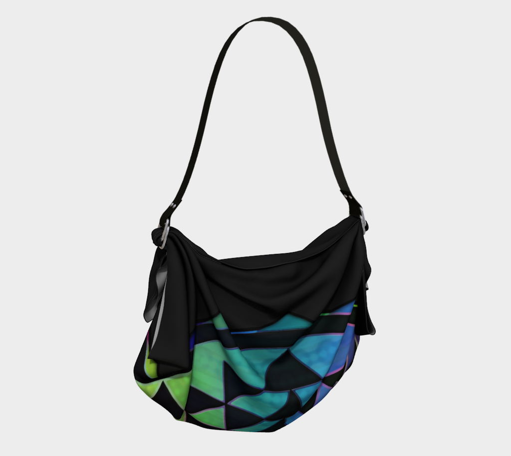Rainbow Sri Yantra Origami Tote