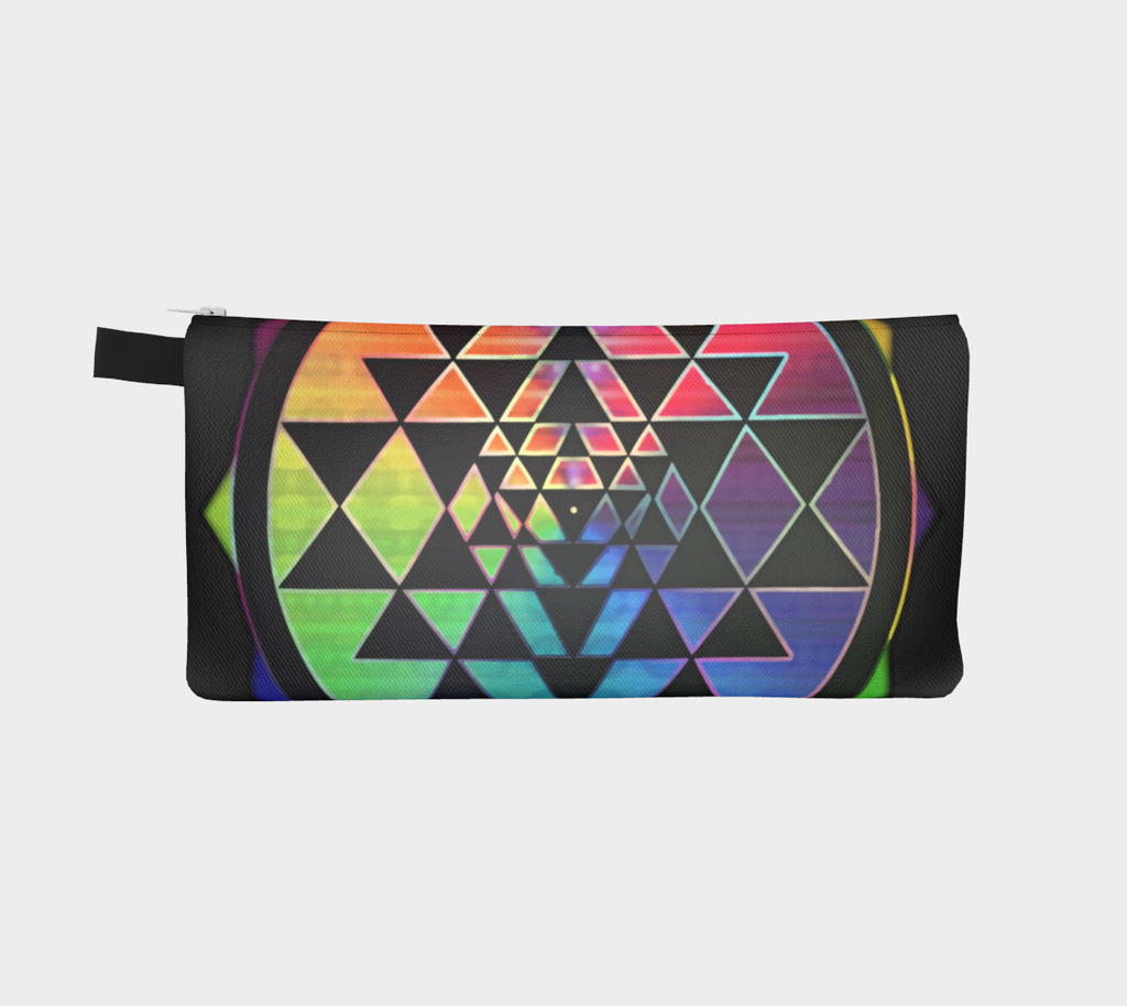 Rainbow Sri Yantra Pencil Case