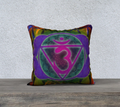 Third Eye Chakra Pillowcase Invisible Zipper 18"