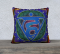 Throat Chakra Pillowcase Invisible Zipper 22"