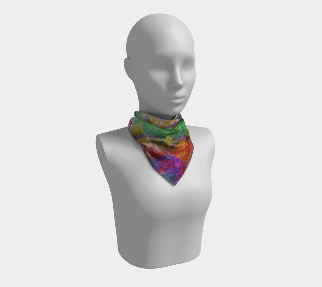 Chakra Alchemy Square Scarf