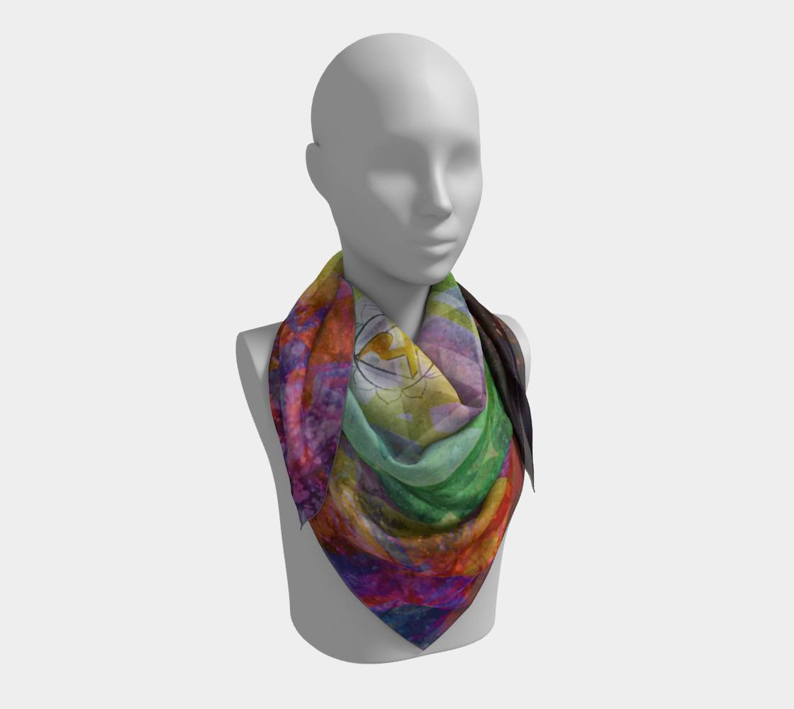Chakra Alchemy Square Scarf