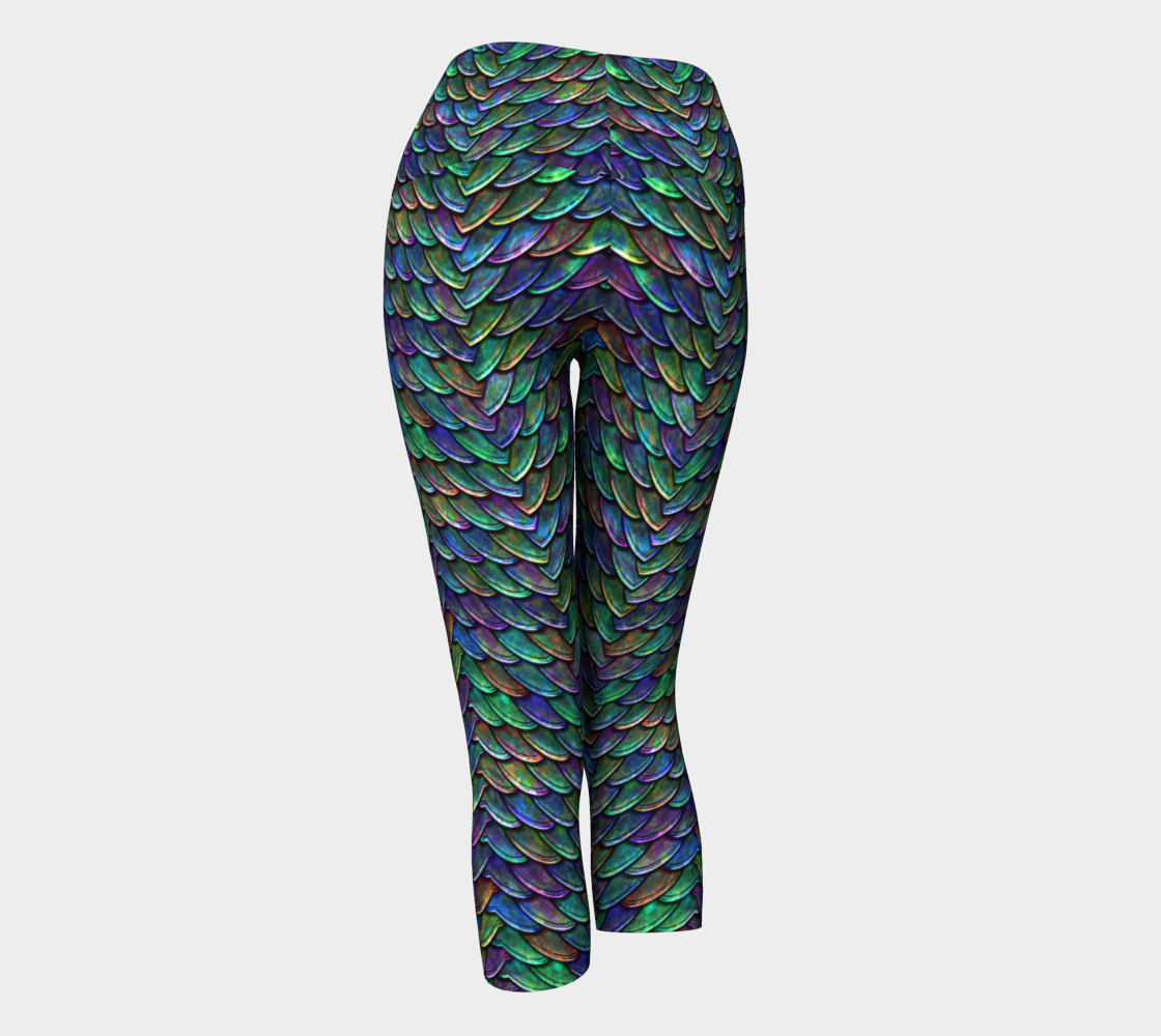 Mother of Dragons Rainbow Scales Yoga Capris