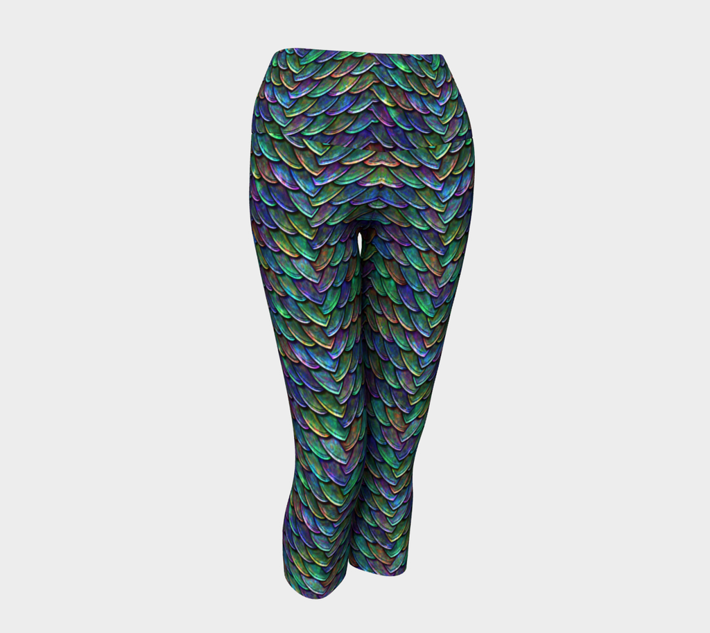 Mother of Dragons Rainbow Scales Yoga Capris