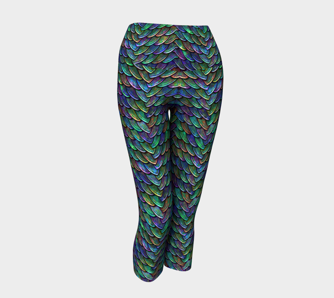 Mother of Dragons Rainbow Scales Yoga Capris