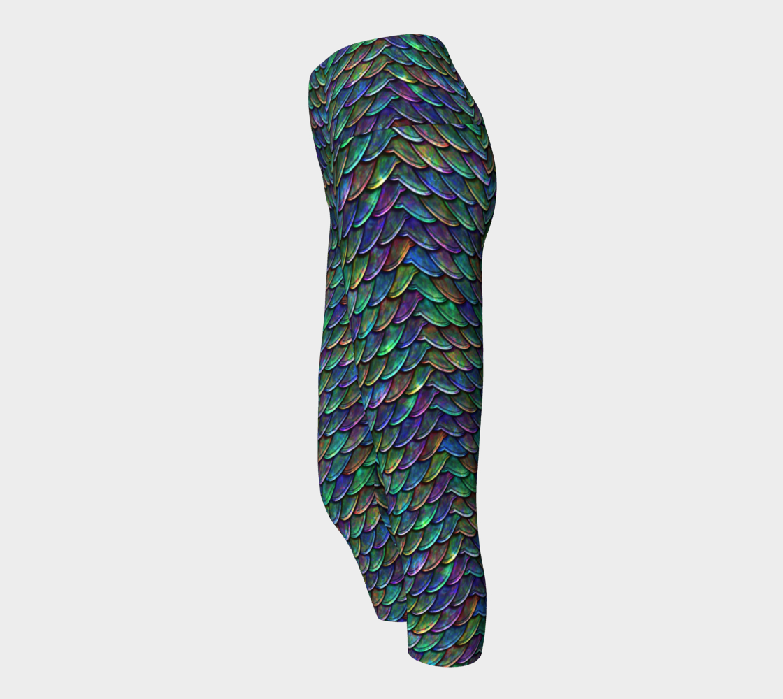 Mother of Dragons Rainbow Scales Yoga Capris