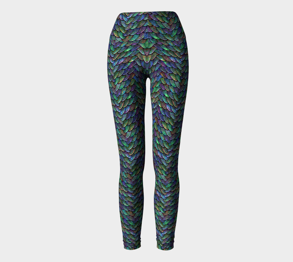 Mother of Dragons Rainbow Scales Yoga Leggings
