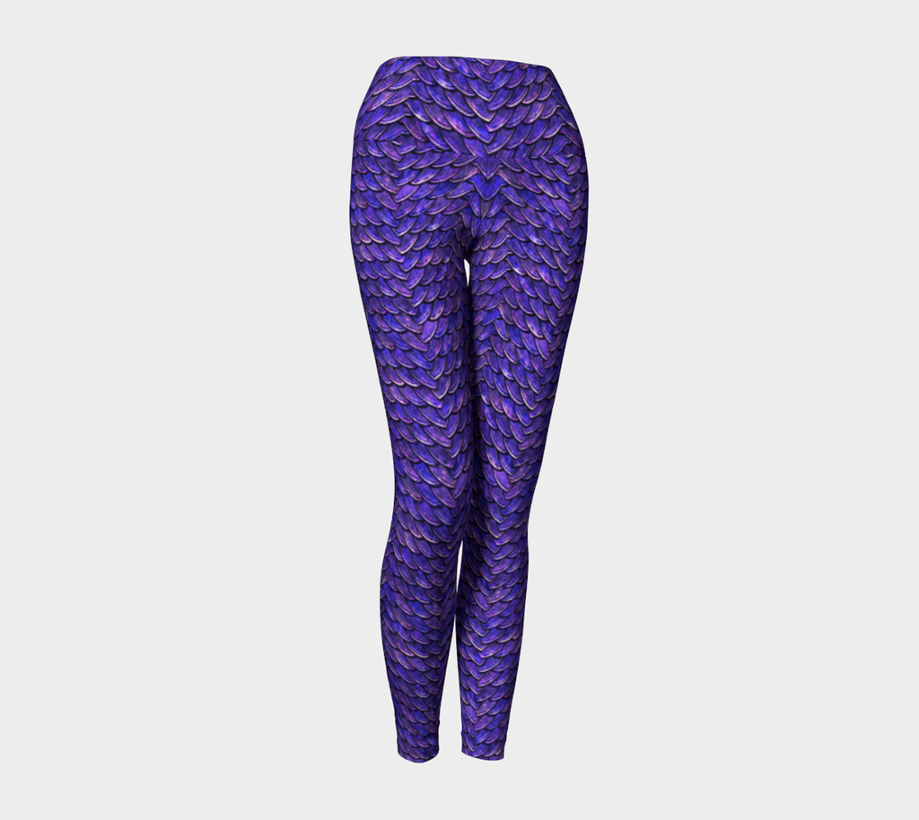 Mother of Dragons 2 Violet Scales Yoga Leggings