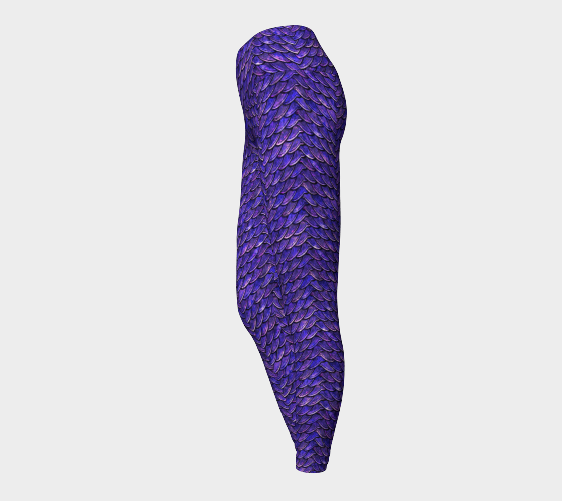 Mother of Dragons 2 Violet Scales Yoga Leggings
