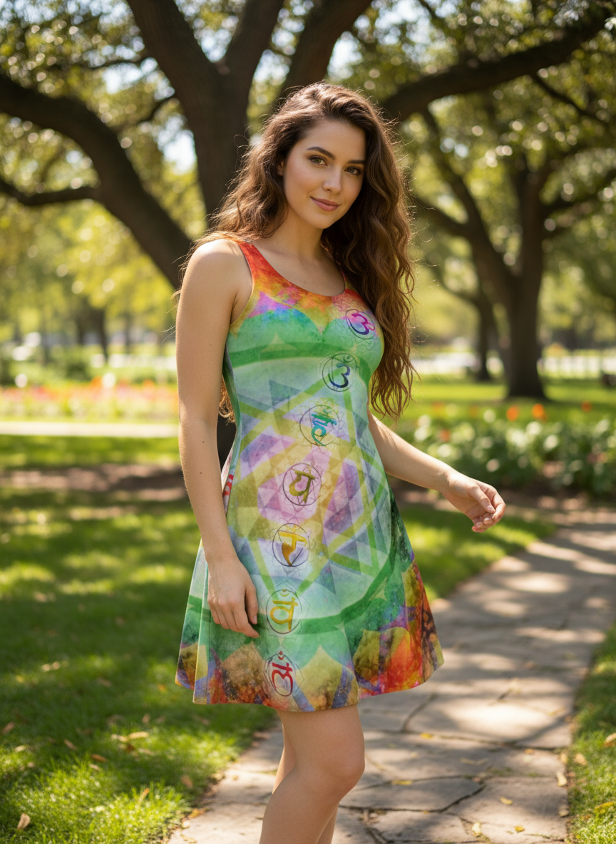 Chakra Alchemy Flare Dress