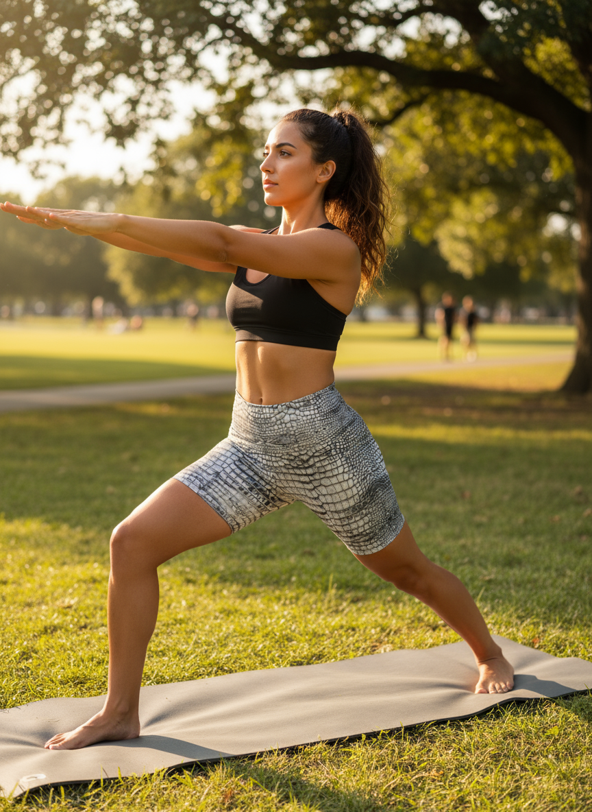 Grungy Glitter White Dragon Aligator Crocodile Scales Reptile Skin Pattern Yoga Shorts