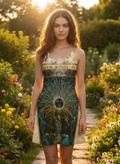 Anunnaki Alchemy - Ancient Symbolism Flared Dress