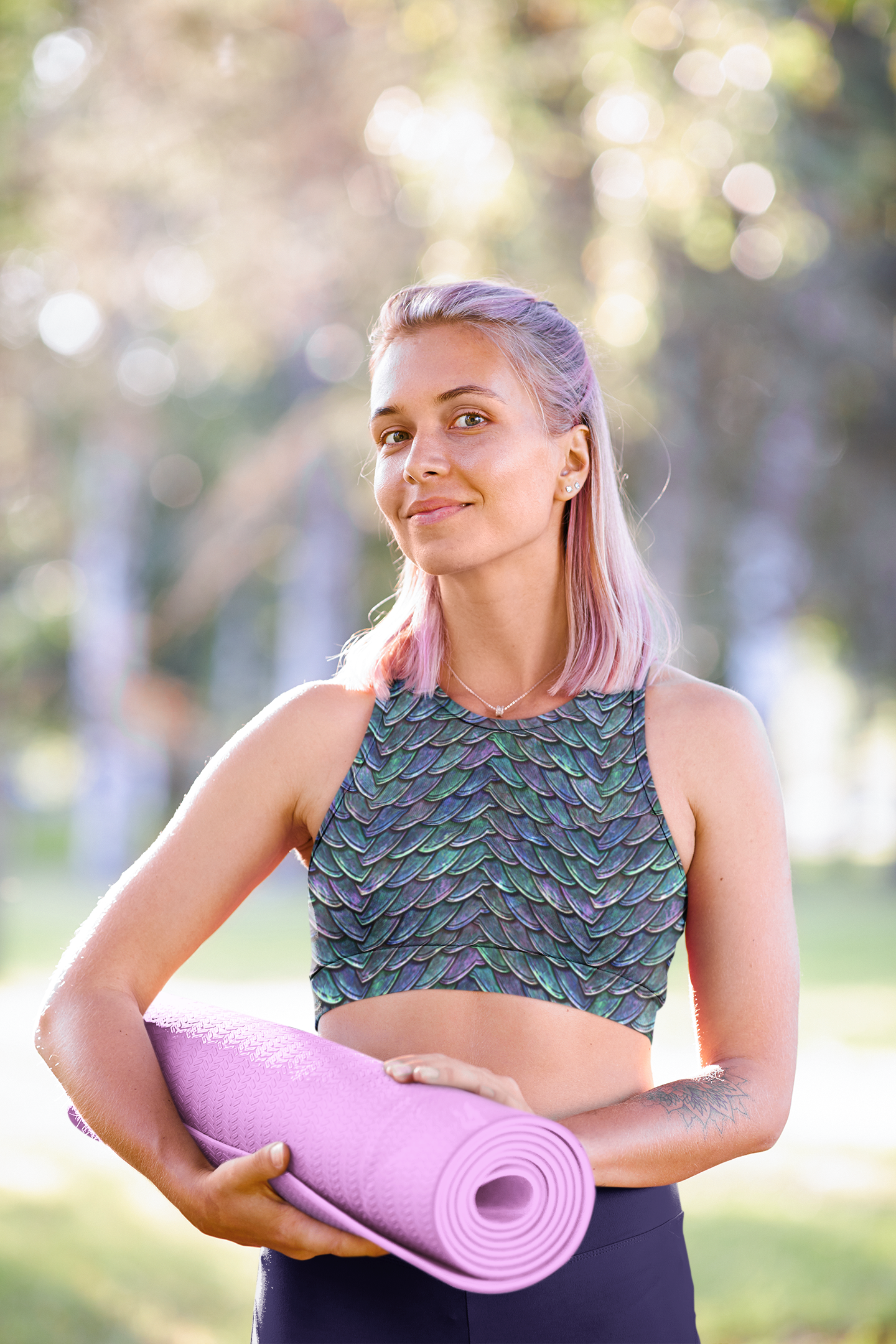 Mother of Dragons Rainbow Scales Crop Top